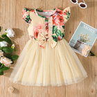 Summer Children'S Clothing Baby Girl Printed Sweet And Cute Flying Sleeve Dress