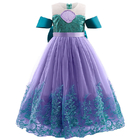 Mermaid Princess Dress Girls Sequin Bow Dress Summer Children'S Clothing