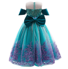 Mermaid Princess Dress Girls Sequin Bow Dress Summer Children'S Clothing