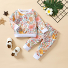Children'S Outfit Sets Children'S Sweater Set Girls Printed Cotton Sets