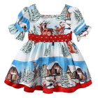 Petal Sleeve Children'S Dress Clothing Christmas Style