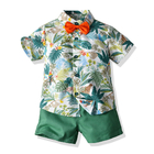 Short Sleeved Children's Outfit Sets Summer Shorts Cotton Kids Clothing